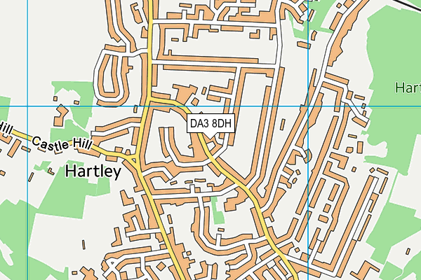 DA3 8DH map - OS VectorMap District (Ordnance Survey)