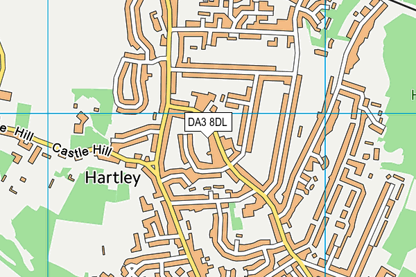 DA3 8DL map - OS VectorMap District (Ordnance Survey)