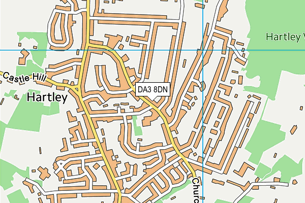 DA3 8DN map - OS VectorMap District (Ordnance Survey)