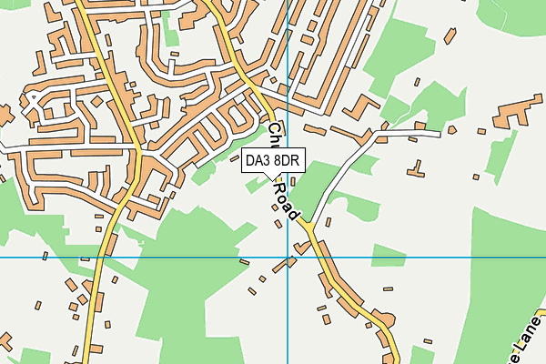 DA3 8DR map - OS VectorMap District (Ordnance Survey)