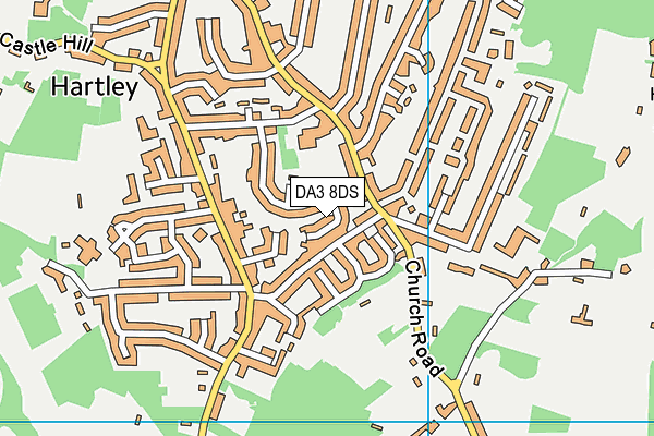 DA3 8DS map - OS VectorMap District (Ordnance Survey)