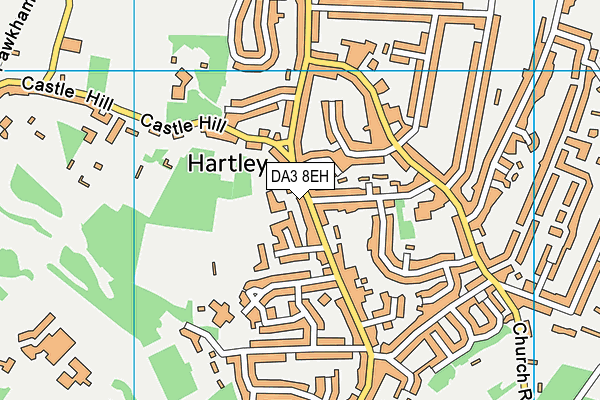DA3 8EH map - OS VectorMap District (Ordnance Survey)