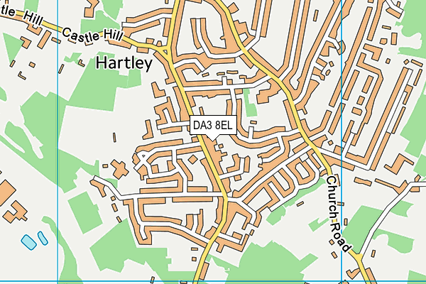 DA3 8EL map - OS VectorMap District (Ordnance Survey)