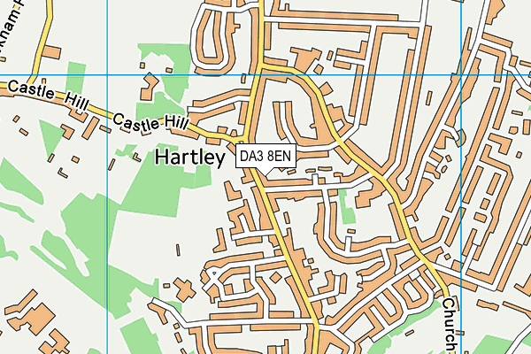 DA3 8EN map - OS VectorMap District (Ordnance Survey)