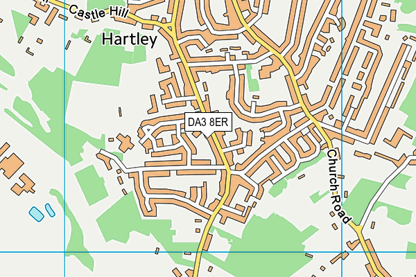 DA3 8ER map - OS VectorMap District (Ordnance Survey)