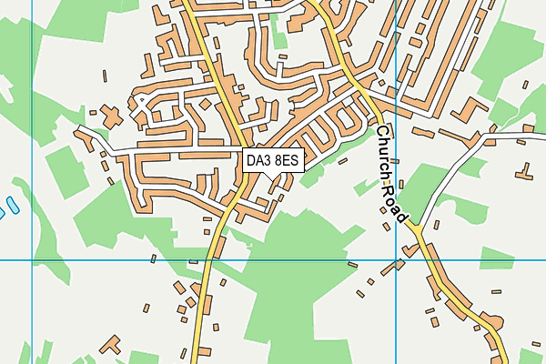 DA3 8ES map - OS VectorMap District (Ordnance Survey)