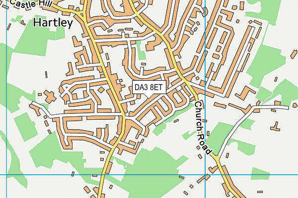 DA3 8ET map - OS VectorMap District (Ordnance Survey)