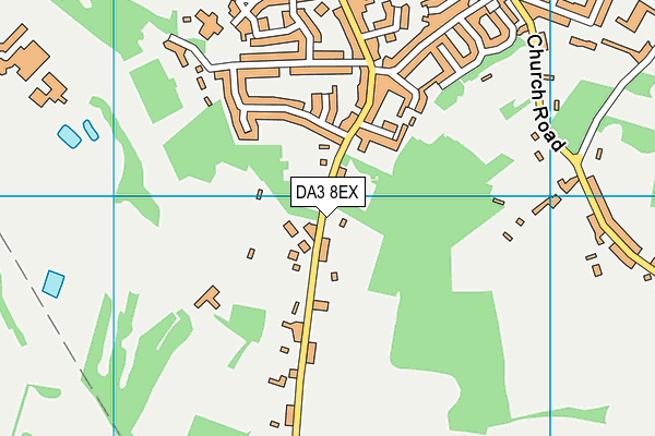 DA3 8EX map - OS VectorMap District (Ordnance Survey)