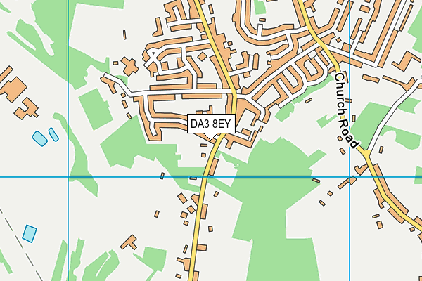 DA3 8EY map - OS VectorMap District (Ordnance Survey)