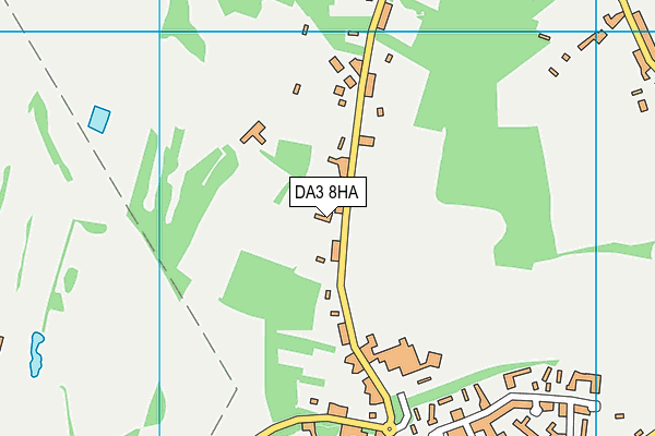DA3 8HA map - OS VectorMap District (Ordnance Survey)