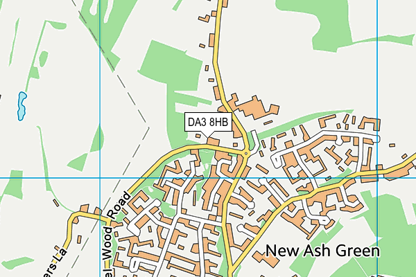 DA3 8HB map - OS VectorMap District (Ordnance Survey)