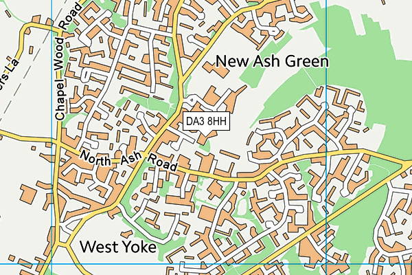 DA3 8HH map - OS VectorMap District (Ordnance Survey)
