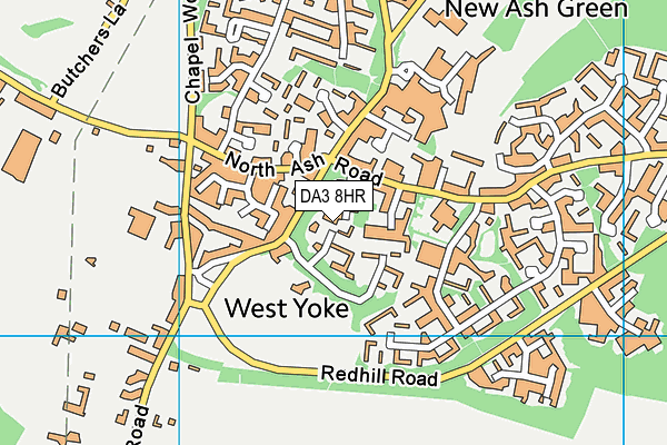 DA3 8HR map - OS VectorMap District (Ordnance Survey)