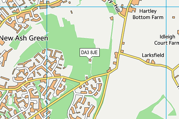 DA3 8JE map - OS VectorMap District (Ordnance Survey)