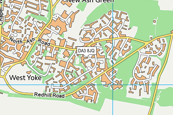 DA3 8JQ map - OS VectorMap District (Ordnance Survey)