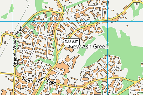 New Ash Green Primary School map (DA3 8JT) - OS VectorMap District (Ordnance Survey)