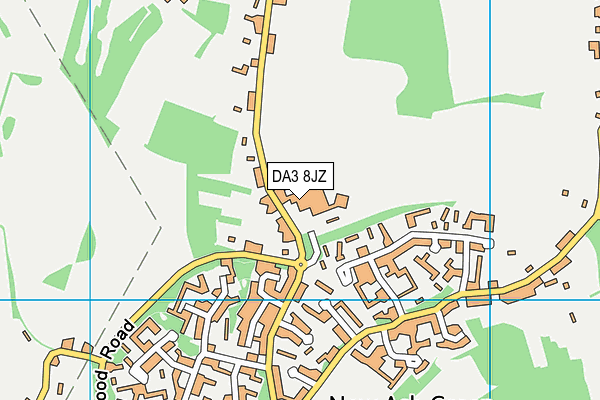 Ash Green Sports Centre map (DA3 8JZ) - OS VectorMap District (Ordnance Survey)