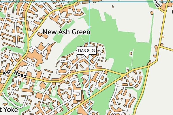 DA3 8LG map - OS VectorMap District (Ordnance Survey)