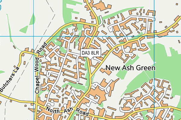 DA3 8LR map - OS VectorMap District (Ordnance Survey)