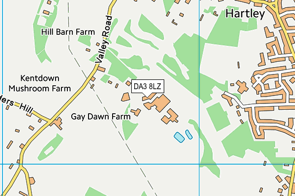 DA3 8LZ map - OS VectorMap District (Ordnance Survey)
