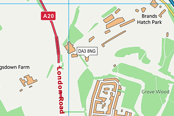 DA3 8NG map - OS VectorMap District (Ordnance Survey)
