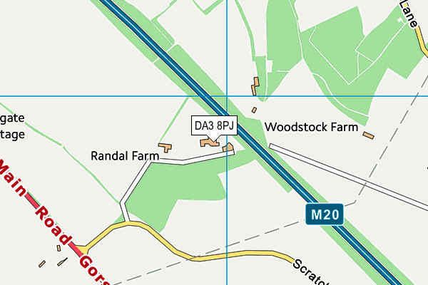 DA3 8PJ map - OS VectorMap District (Ordnance Survey)