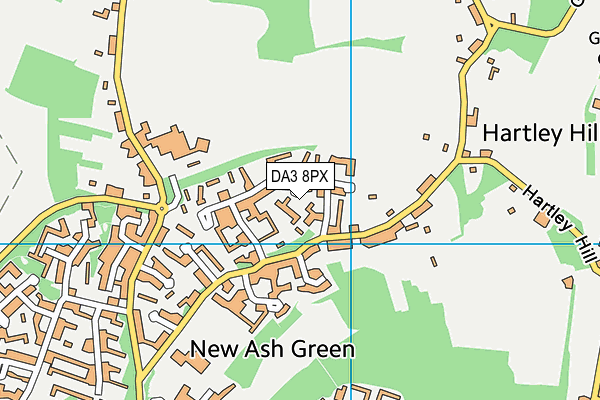 DA3 8PX map - OS VectorMap District (Ordnance Survey)