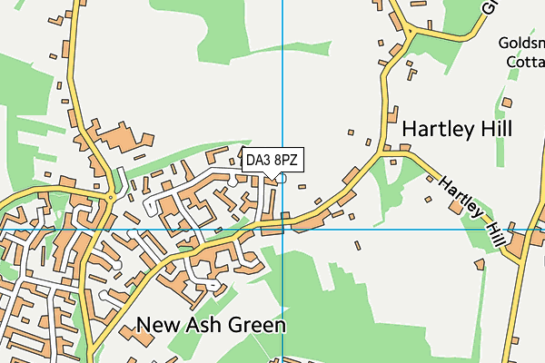 DA3 8PZ map - OS VectorMap District (Ordnance Survey)