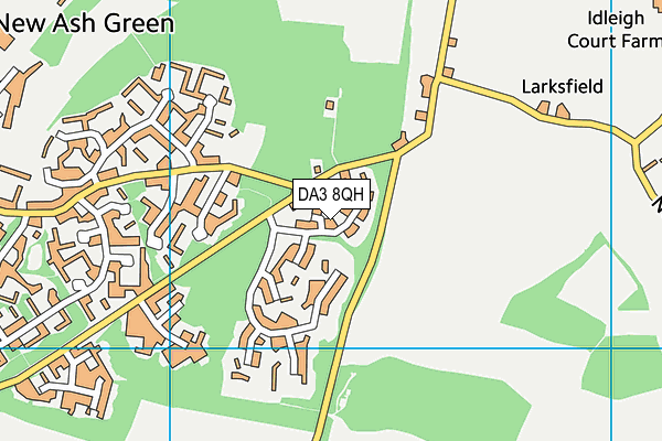 DA3 8QH map - OS VectorMap District (Ordnance Survey)