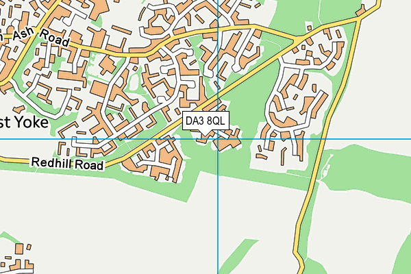 DA3 8QL map - OS VectorMap District (Ordnance Survey)