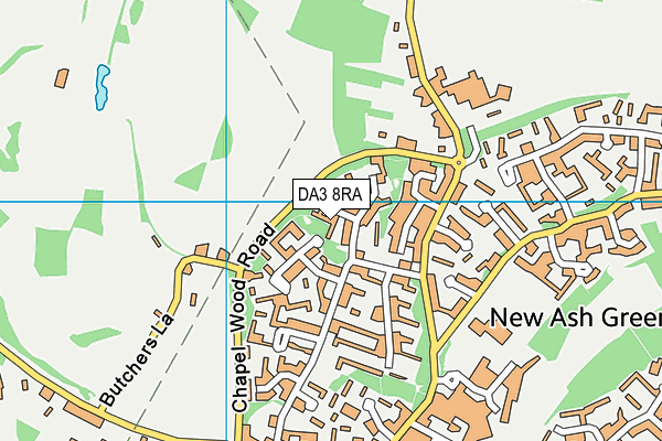DA3 8RA map - OS VectorMap District (Ordnance Survey)