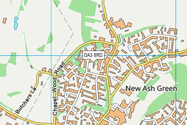 DA3 8RD map - OS VectorMap District (Ordnance Survey)