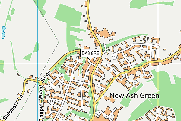 DA3 8RE map - OS VectorMap District (Ordnance Survey)