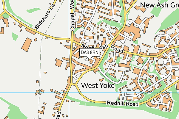 DA3 8RN map - OS VectorMap District (Ordnance Survey)
