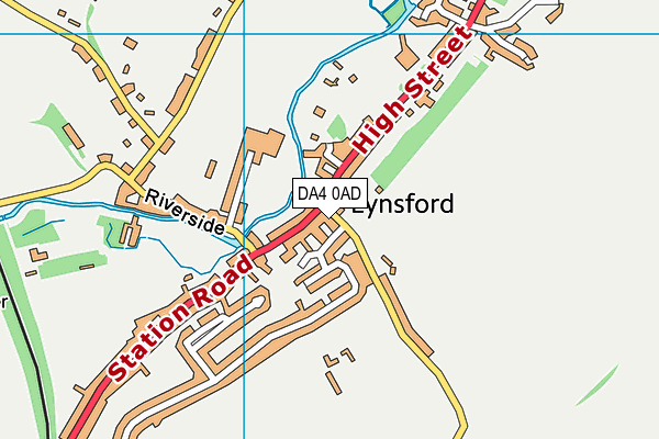 DA4 0AD map - OS VectorMap District (Ordnance Survey)