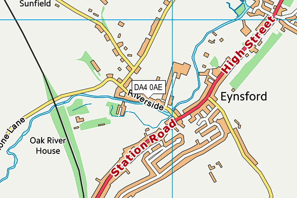 Common Meadow (Eynsford Cricket Club) map (DA4 0AE) - OS VectorMap District (Ordnance Survey)