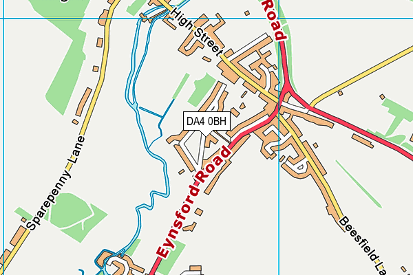 DA4 0BH map - OS VectorMap District (Ordnance Survey)