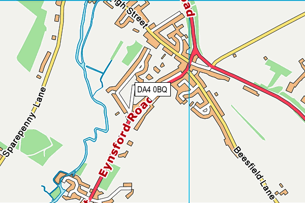 DA4 0BQ map - OS VectorMap District (Ordnance Survey)