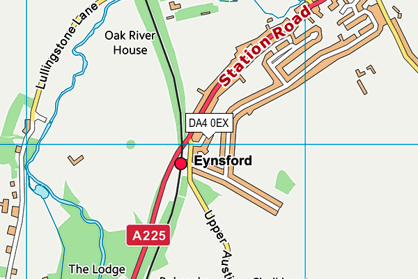 DA4 0EX map - OS VectorMap District (Ordnance Survey)