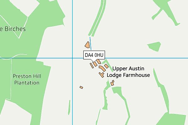 Austin Lodge Golf Club (Closed) map (DA4 0HU) - OS VectorMap District (Ordnance Survey)