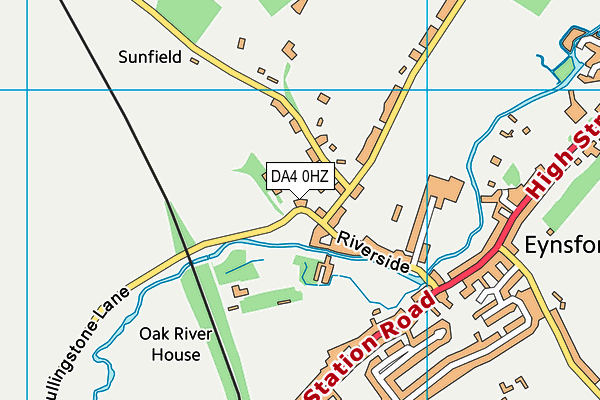 DA4 0HZ map - OS VectorMap District (Ordnance Survey)