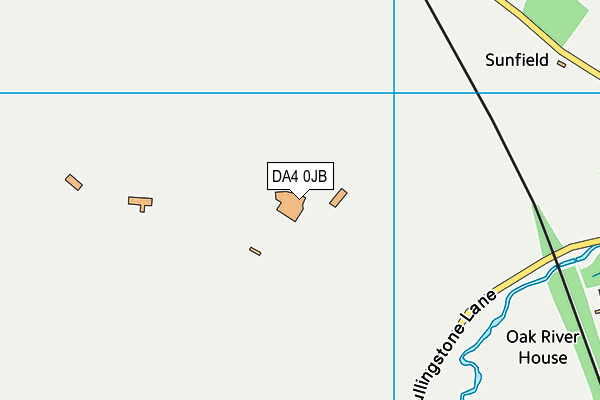DA4 0JB map - OS VectorMap District (Ordnance Survey)