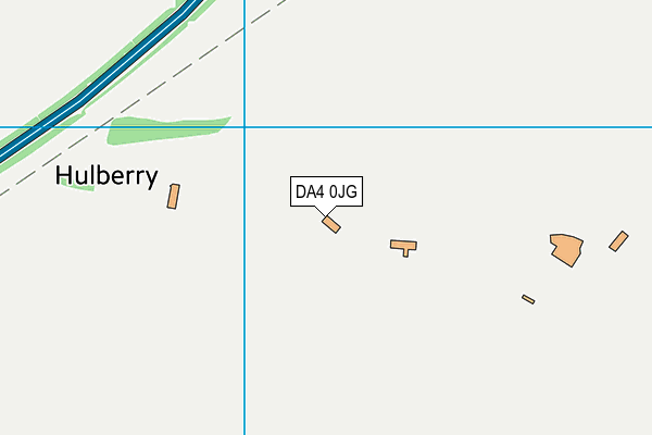 DA4 0JG map - OS VectorMap District (Ordnance Survey)