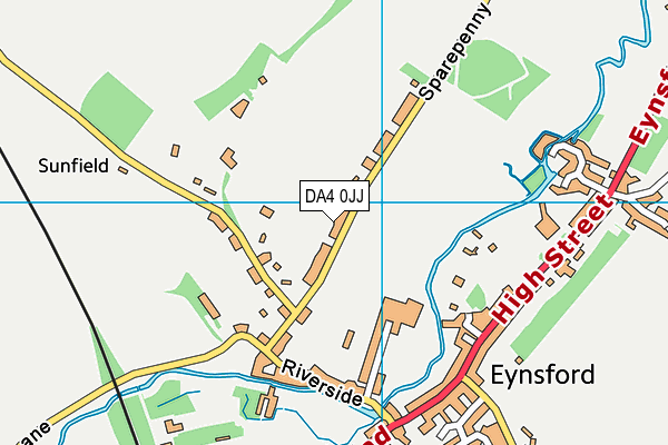 DA4 0JJ map - OS VectorMap District (Ordnance Survey)