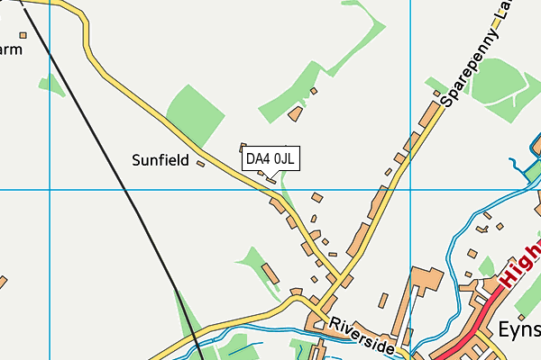 DA4 0JL map - OS VectorMap District (Ordnance Survey)