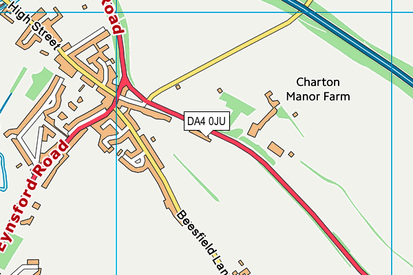 DA4 0JU map - OS VectorMap District (Ordnance Survey)