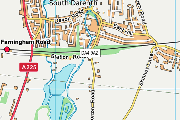 Heathside Sports Ground map (DA4 9AZ) - OS VectorMap District (Ordnance Survey)