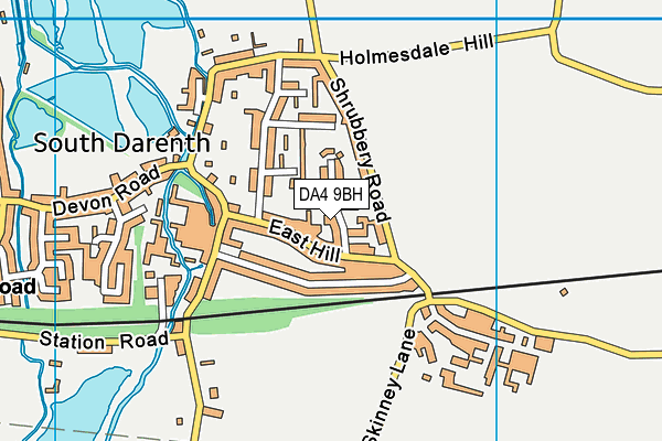 DA4 9BH map - OS VectorMap District (Ordnance Survey)