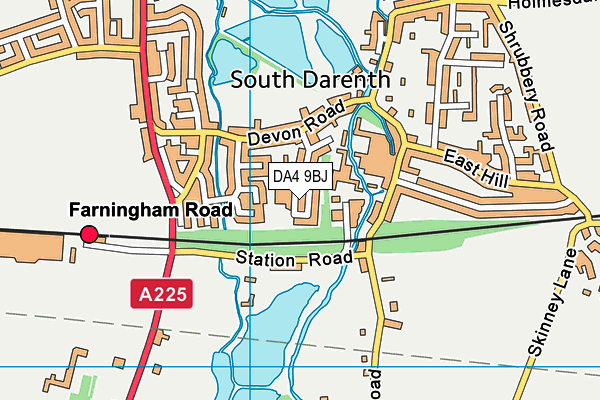 DA4 9BJ map - OS VectorMap District (Ordnance Survey)