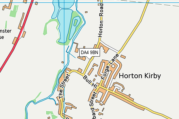 Horton Kirby Church of England Primary School map (DA4 9BN) - OS VectorMap District (Ordnance Survey)
